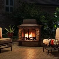 Sunjoy Farmington Wood Burning Fireplace - Image 2