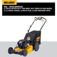 DEWALT 21" 163cc Self-Propelled Lawn Mower - Image 2