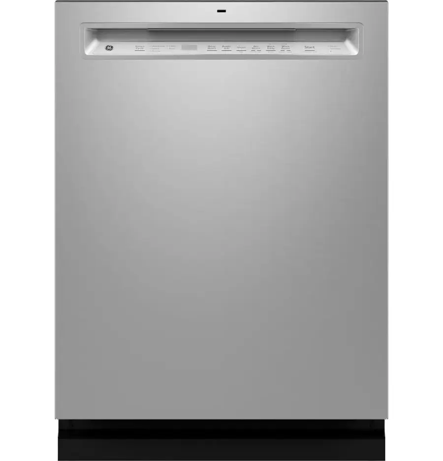 GE - 24" Front Control Built-In Tub Dishwasher with 3rd Rack, Sanitize Cycle and 47 dBA - Stainless Steel