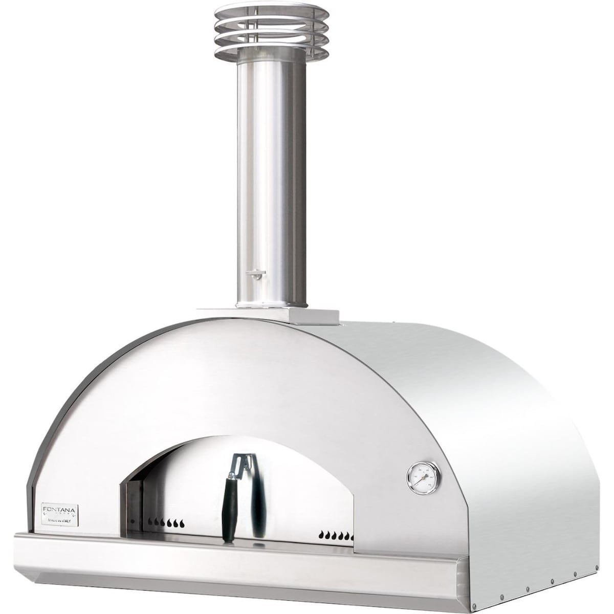 Fontana Forni Mangiafuoco Wood-Fired Pizza Oven - Stainless - FTMF-S
